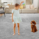 Rugs for Living Room 6x9 Light Grey, Large Big Fluffy Shag Fuzzy Plush Soft Carpet for Bedroom, Kids Home Decor Aesthetic, Nursery, Modern Shaggy Area Rug for Classroom Office, Anti-Skid by TinyTreasures Baby Boutique