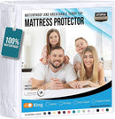 Utopia Bedding Waterproof Mattress Protector King Size, Premium Terry Mattress Cover 200 GSM, Breathable, Fitted Style with Stretchable Pockets (White) by TinyTreasures Baby Boutique