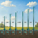ARIFARO Fence Posts 7 Feet Sturdy Duty Metal Fence Post, Pack of 10, No Dig Garden U Post for Wire Fencing Steel Poles for Yard, Outdoor Wire by CozyNest Decor