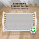 KeaBabies 2-Pack Organic Crib Sheets for Boys, Girls - 52x28 Fitted Crib Mattress Sheet Neutral, Breathable Jersey Cotton Cover for Baby Bed, Toddler Mattress, Soft & Cute Prints (Nordic) by TinyTreasures Baby Boutique