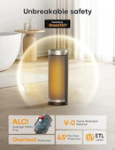 Dreo Space Heater for Bathroom and Indoor, 70°Oscillating, 5 Modes, Remote for Home Bedroom, 12H Timer, with ALCI Safety Plug by CozyNest Decor