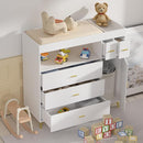 PAKASEPT Changing Table with Drawers, Changing Table Dresser with 5 Drawer & Cabinet by TinyTreasures Baby Boutique
