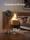 Dreo Fan for Bedroom, 120° Oscillating Standing Fans, Quiet Floor Fan with DC Motor, 100ft Pedestal Fans for Room, 9 Speeds, 4 modes, 20dB, 120° Manual Vertical, 37-42" Adjustable Height, 9H Timer by CozyNest Decor