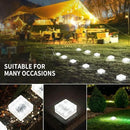 4Pcak Solar Brick Lights, Outdoor Solar Lights,-Pavers Lights,Solar Pathway Lights Outdoor Waterproof,for Garden Courtyard Pathway by GreenHaven Gardens