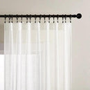 Joydeco Sheer Curtains 72 Inches Long, White Curtains for Living Room 2 Panels Set, Window Curtains Privacy Assured with Light Filtering(W52 x L72 Inch,Pure White) by CozyNest Decor