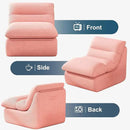 Misolant Bean Bag Chairs，Big Corduroy Fabric Sofa Bean Bag Chair for Adults and Teens with High-Resilience Sponge, Non-Slip Base Floor Lounge Sofa for Home, Living Room, Bedroom, Gaming Pink by CozyNest Decor