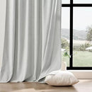 Joydeco Faux Linen Curtains 96 Inches Long 2 Panels Set for Bedroom Living Room, 52 inch Wide Light Filtering Drapes with Back Tab & Rod Pockets (52x96 inch, Greyish White) by CozyNest Decor
