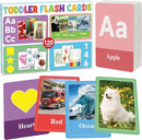 Flash Cards for Toddlers 1-3, Alphabet ABC Flash Cards,Letter Number Animal Shape Color, First Words Flashcards,Educational Toy for Baby Kid Preschool Toddler Learning Activities,60 Double-Sided Cards by TinyTreasures Baby Boutique