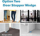 Door Pinch Guard and Door Slam Stopper, Durable Silicone Door Finger Pinch Guard, Prevents Finger Pinch Injuries, Slamming Doors, Door Safety for Kids, 4 Packs Blue Upgraded. by TinyTreasures Baby Boutique