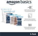 Amazon Basics Vacuum Compression Space Saving Storage Bags with Hand Pump, Large, Pack of 5, Clear by CozyNest Decor