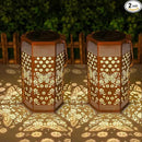2 Pack Butterfly Solar Lanterns Garden Decor - Birthday Gifts for Women Mom Grandma, Butterflies Solar Lantern Outdoor Waterproof Hanging Solar Lights Outside for Yard, Patio, Lawn, Yard by GreenHaven Gardens