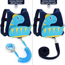 Accmor Toddler Harness with Leash, Cute Dinosaur Kids Leashes + Anti Lost Wrist Link, Children Walking Harnesses Tether Restraint Belt, Keep Child Close Hand Strap for Baby Boys Girls Outdoor Travel by TinyTreasures Baby Boutique