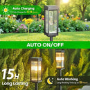 Solar Pathway Lights Outdoor, 2 Pack Upgraded Solar Lights Outdoor Waterproof, Bright Up to 15 Hrs Auto On/Off Garden Light for Yard Patio Lawn Path Walkway Driveway Outside Decor by CozyNest Decor
