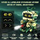 STEM Building Toys for Kids 6-14, Remote & APP Controlled 3in1 STEM Robot Building Kit for Kids with Music Spray, 513 Pcs Building Blocks Set Birthday Xmas Gift Ideas for Boys Girls by TinyTreasures Baby Boutique