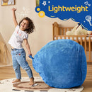 Bean Bag Chairs Teardrop Bean Bag Chair Beanbag Chair with Memory Foam Filled Machine Washable Cover for Living Room, Bedroom (Small,Blue) by TinyTreasures Baby Boutique
