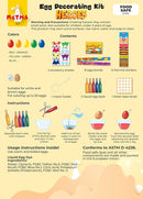 METMA 1999 Egg Decorating Kit Heroes - Complete Decorative Eggs Set with Liquid Dyes, Stickers, Egg Spinner, and More - Fun Easter Egg Dye Kit Arts and Crafts for Kids by TinyTreasures Baby Boutique