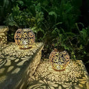 2 Pack Outdoor Solar Hanging Lantern Light LED Decorative Christmas Light for Garden Patio Courtyard Lawn and Tabletop with Hollowed-Out Design. Unique Gardening Gifts for Women. by GreenHaven Gardens