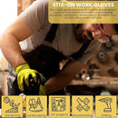 10 OR 20 Pairs Work Gloves–Heavy Duty Rubber Coated Safety Work Gloves–Multipurpose Gloves by GreenHaven Gardens
