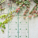2 Pack Metal Garden Trellis 71" H Garden Fence Rustproof Trellis for Climbing Plants Support Roses Flower Outdoor Lawn, Green by GreenHaven Gardens