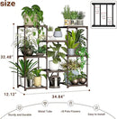 Metal Plant Stand Indoor Outdoor Plant Shelf Stand, 3 Tiers 8 Pots Potted Flower Plant Stands for Indoor Plants Multiple, Plant Shelves Stands Rack for Patio, Balcony, Living Room by GreenHaven Gardens