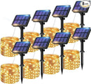 8 Pack Solar String Lights Outdoor, Total 640LED 264FT Solar Fairy Lights Outdoor Waterproof 8 Modes Copper Wire Solar Twinkle Lights for Outside Garden Patio Tree Christmas Wedding Party Decor by GreenHaven Gardens