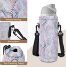 RICHEN Neoprene Water Bottle Carrier Bag with Adjustable Shoulder Strap,Insulated Water Bottle Cover for Stainless Steel/Glass/Plastic Bottles by TinyTreasures Baby Boutique