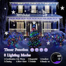 960 LED 98FT Christmas Lights Plug in 8 Modes with Timer Dimmable Christmas Decorations Outdoor Waterproof Indoor Curtain String Lights for Roof Garden Holiday Wedding Party Decor Cool White by GreenHaven Gardens