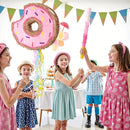 WERNNSAI Donut Piñata - Pink Donut Pinata with String Birthday Partyn Decorations Piñata with Stick Blindfold for Girls Kids Dount Pull String Pinata Family Games Birthday Party Supplies by TinyTreasures Baby Boutique