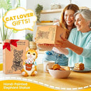 GIGALUMI Solar Garden Decor Flower Pot Cat Statues Outdoor, Birthday Gifts for Women Mom Grandma Senior Elder, Cat Ornament for Balcony, Garden, Patio, Yard, Lawn by CozyNest Decor