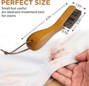 TAKAVU Stain Brush, Laundry Brush for Stain Removal, Natural Horse Hair Cleaning Brush with Ergonomic Handle, Suitable for Delicate Fabrics Without Damage, Perfect Laundry, Shoes, Boots, Home by CozyNest Decor