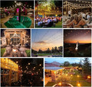 DAMAING Outdoor String Lights 150 FT Patio Lights String with 75 Dimmable ST38 Plastic LED Bulbs,Vintage Shatterproof Edison String Lights Waterproof for Bistro Balcony Backyard and Gazobos. by GreenHaven Gardens