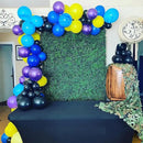 Purple Blue Yellow Black Balloons 60 Pcs Metallic Purple Royal Blue Black Yellow Game Latex Balloon Gaming Party Balloon for Kids Gamer Night Birthday Graduation Party Decoration Supplies by CozyNest Decor