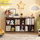 Book Shelf, 5 Cubes Storage Organizer, Open Shelf Wooden Bookcase, Freestanding Cherry Bookshelf Cube Shelf for Bedroom, Living Room, Home Office by CozyNest Decor