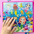 QUOKKA Magnetic Puzzles for Kids Ages 4-6 - 2x48 Travel Puzzle Games for Toddlers 3-5 Years Old - Car Activities Toy for Boys and Girls 2-4 yo - Unicorns & Mermaid Learning Magnet for Road Trip by TinyTreasures Baby Boutique