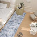 Runner Rug 2'6''x8' Kitchen Runner Rug: Modern Abstract Washable Area Rug with Non-Slip Backing, Thin Long Carpet Runner for Hallway, Bedroom, Laundry Room-Blue/Brown by TinyTreasures Baby Boutique