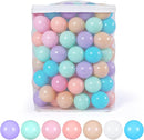 GOGOSO Ball Pits Balls for Toddlers Pack of 50 100 200 Plastics Shape Ball Non-Phthalate Non-BPA Non-Toxic 2.2-Inch Crush Proof Play Balls by TinyTreasures Baby Boutique