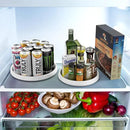 Simple Houseware Lazy Susan Spice Organizer Rotating Tray, 4-Pack (2 Medium 10'', 2 Large 12'') by CozyNest Decor