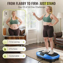 FLYBIRD Vibration Plate Exercise Machine, 120 Adjustable Speed High Intensity Vibration for Muscle Toning Weight Loss Lymphatic Drainage, Full Body Workout Vibration Plate Ideal for Fitness & Recovery by CozyNest Decor