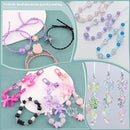 Assorted 180-240PCS Acrylic Beads for Bracelet Making,Flower Bow Butterfly Candy GummyBear Kawaii Aesthetic Bracelet Charms, Cute Beads for Jewelry Making Necklace Keychain Phone Charms DIY by TinyTreasures Baby Boutique