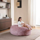 4FT Large Bean Bag Chairs,Big Adult Size Memory Foam Beanbags with Filler Included,Machine Washable Corduroy Cover,Ultra Soft Plush Gaming Bing Bag Puff Chair for Dorm, Living Room & Bedroom (Pink) by CozyNest Decor