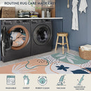 Lahome Washable Area Rug 5x7 - Non-Slip Soft Carpet for Bedroom Ultra-Thin Stain Resistant Rug for Living Room Throw Cute Kids Nursery Rug, Boho Botanical Print Indoor Rugs for Entryway Office by TinyTreasures Baby Boutique