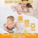 Baby Bath Seat for Babies 6 Months & up, Non-Slip Toddler Bath Seats for Babies Sitting Up, Safe Infant & Newborn Bathtub Chair with 4 Suction Cups & Soft Cushion for Shower,Gray by TinyTreasures Baby Boutique