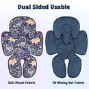 Pea Pod Infant Car Seat Insert 2-in-1 Baby Car Seat Head & Body Support for Newborn Girl Reversible 3 Layer Warm Preemie Carseat Stroller Cushion Headrest with Soft Minky Dot Fabric, Cute Dinosuar by TinyTreasures Baby Boutique