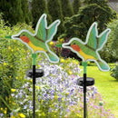Hummingbird Solar Garden Decor,Hummingbird Outdoor Solar Lights,LED Hummingbirds Light Outside,Solar Garden Lights, Outdoor Decorations for Yard and Patio Pathway Lawn (2 Pack) by GreenHaven Gardens
