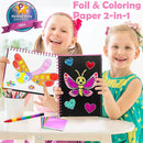 FUNNYB&G Foil Art Craft Activity for Kids - Gift for Girls Crafts Kits for Kids Fun Art Supplies DIY Creative Travel Toys, Birthday Gift Party Favor Toys for Girls Boys 4 5 6 7 8 9 Years Old(Insects) by TinyTreasures Baby Boutique