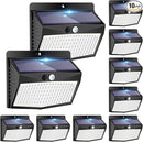 Peasur Solar Outdoor Lights, [138 LED/10 Packs] Solar Motion Sensor Security Lights with 3 Lighting Modes Solar Wall Lights Waterproof Solar Powered Lights for Garden Fence Yard Deck by GreenHaven Gardens