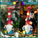 Solar Gnome Garden Statue Lights Gnome Figurine with Solar Lantern, Outdoor Garden Waterproof Ornaments Decorations for Yard Lawn Patio – Ideal Gift for Women Mom Grandma by CozyNest Decor