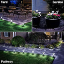 Solar Lights Outdoor Pathway Waterproof 8 Pack Cold White LED Acrylic Mushroom Decorative Garden Lights for Yard Landscape Patio Outside Decor by CozyNest Decor