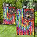 FLAGWIX Hippie Peace Flags, Summer Flag Decorations For Home, Outside, House Flag (30 x 40), Sunflower Hippie Decor House Flag, USA House Garden Flags, Premium Polyester, Decorative Outdoor Flags by GreenHaven Gardens