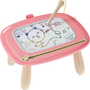 Kikapabi Toddler Magnetic Drawing Board - 1st Birthday Gifts for 1 2 3 Year Old Girls & Boys, Learning Doodle Board, Educational Toys for Baby (Pink) by TinyTreasures Baby Boutique